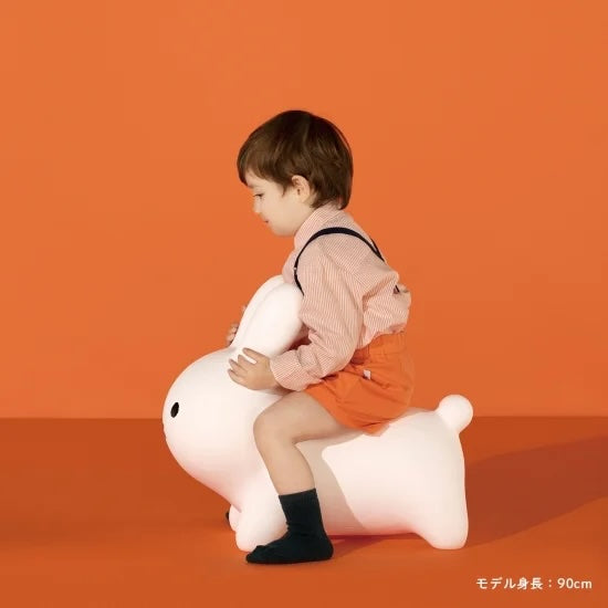 Miffy充氣座椅彈彈兔米菲充氣椅布魯娜波波充氣椅 生日禮物 3歲以上 白色