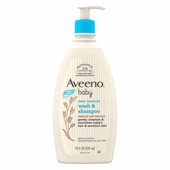 Aveeno 嬰兒日常2合1保濕洗髮乳適用於乾燥敏感皮膚