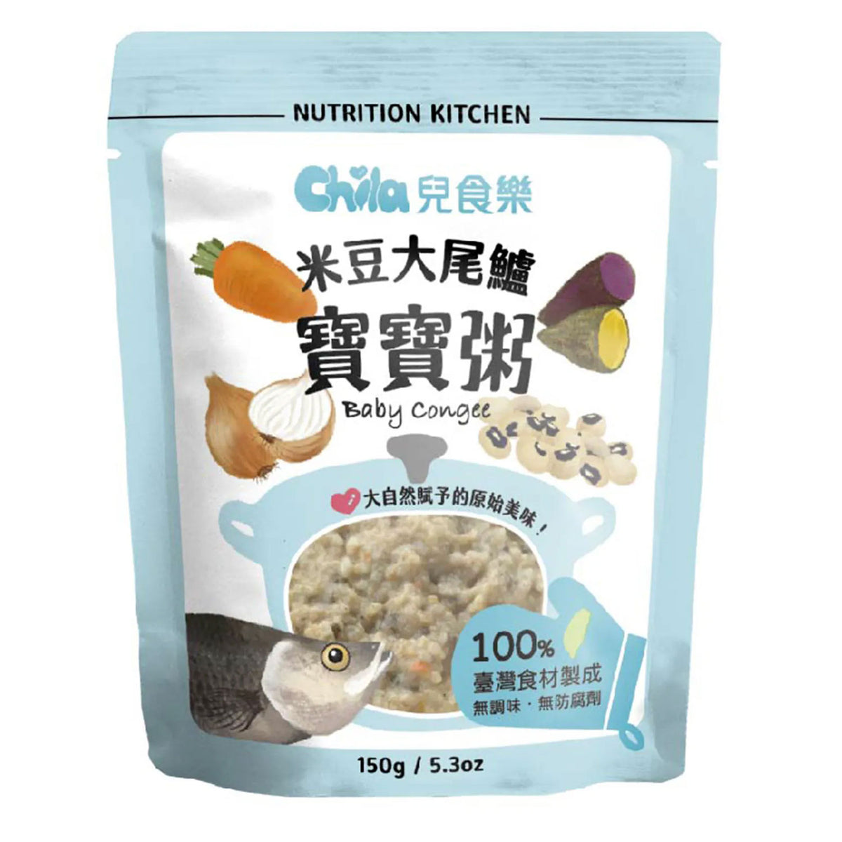 Chila 兒食樂寶寶粥米豆大尾鱸 150克 適用6個月以上