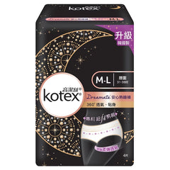 Kotex Overnight Pants Absorbent Snug Fit Heavy Flow Extra Protection M-L Made in Korea