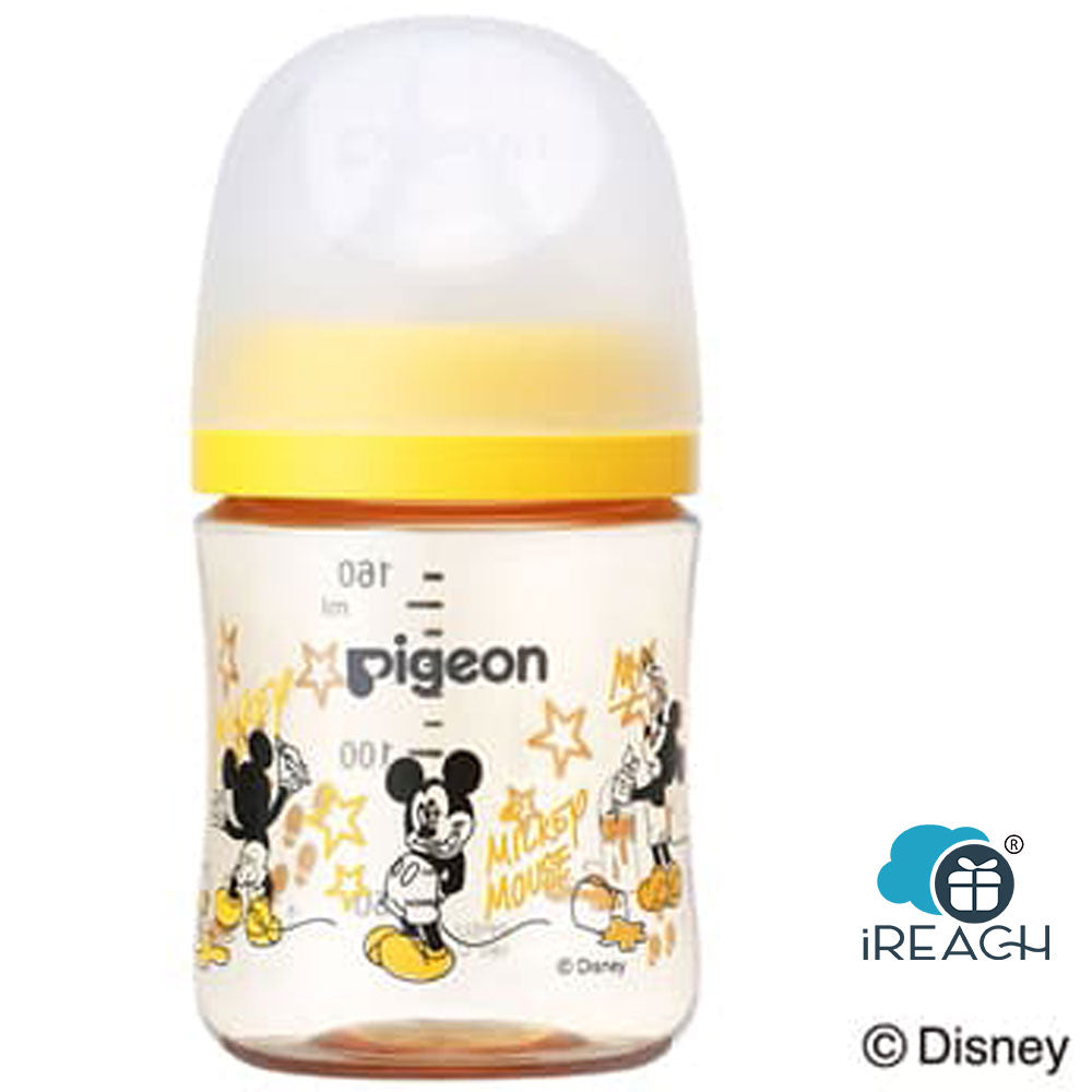貝親迪士尼母乳真實感奶樽寬口哺乳瓶 PPSU材質 廣口哺乳瓶 模擬母乳餵哺感受