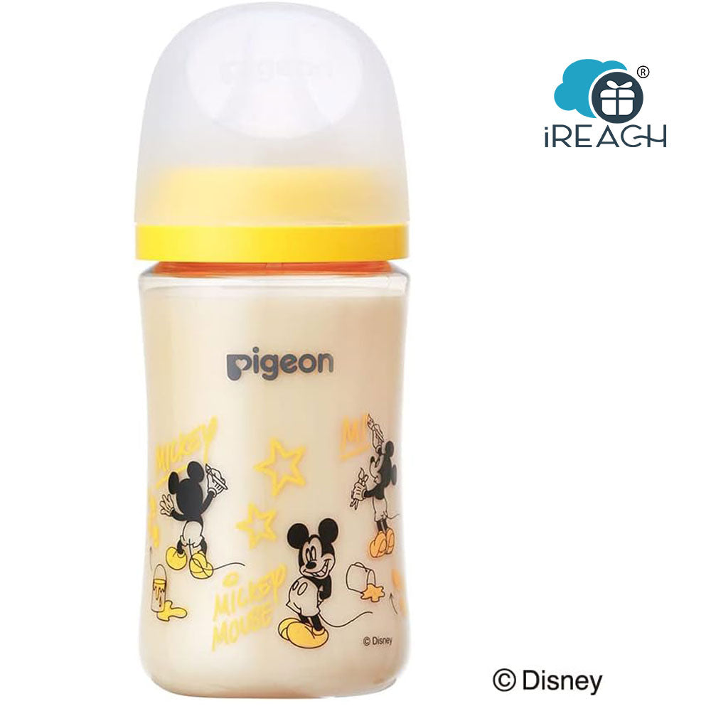 Pigeon Disney Breast Milk Real Feeling Bottle PPSU Wide Neck Nursing Bottle Simulated Breastfeeding Sensation