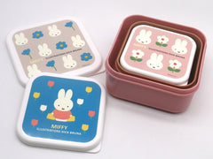 Miffy Seal Case Lunch Case Set Dessert Case BW23-24 Made in Japan 3pcs set