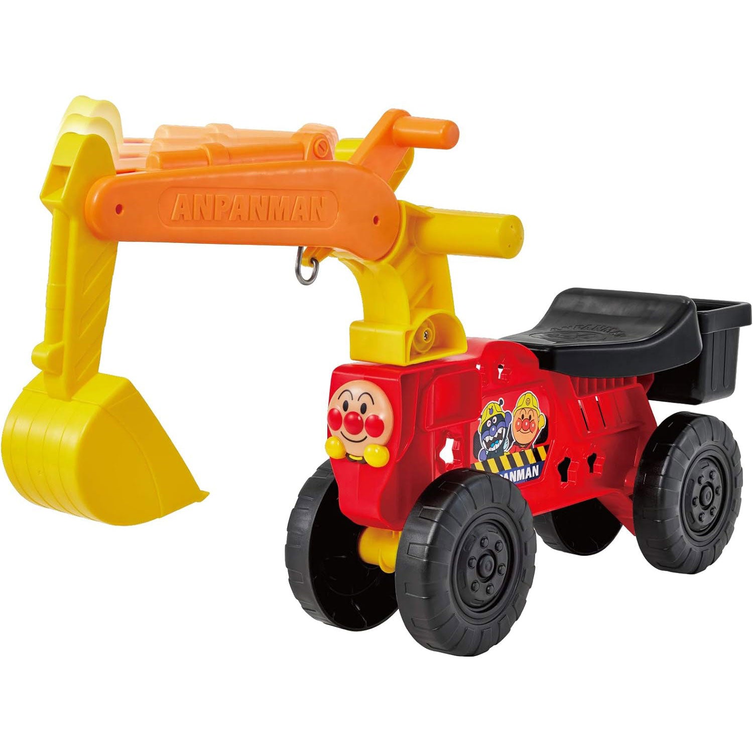 麵包超人挖掘鏟車調皮乘坐式挖土車車玩具1.5歲-5歲