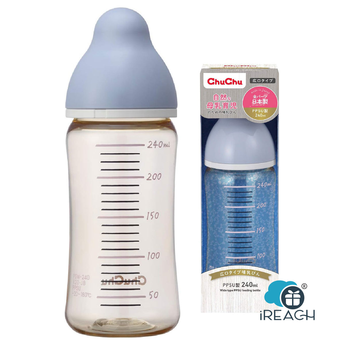ChuChu Baby Wide Neck Feeding Bottle PPSU Made In Japan