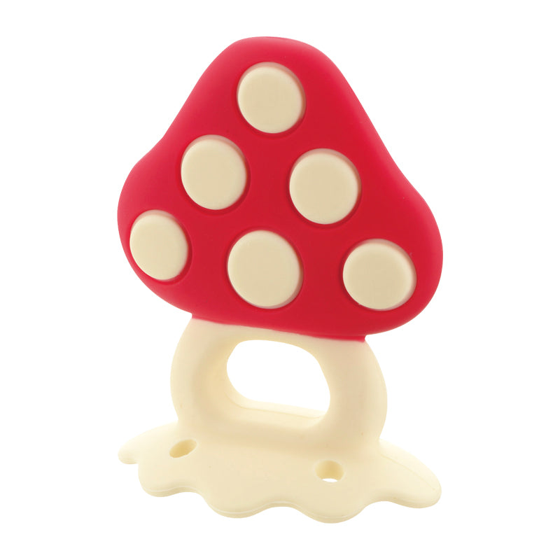 Richell Teethers Chewy Mushroom with Case 3m+