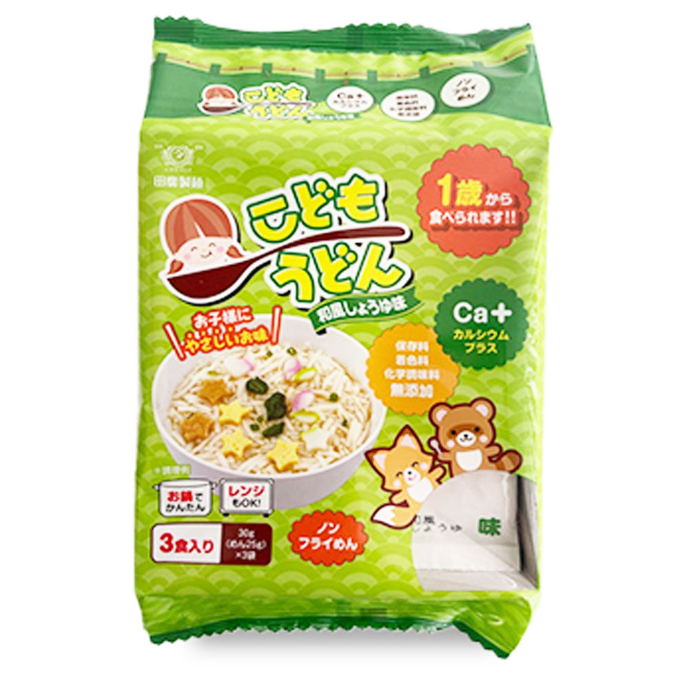 Tanabiki Kids Udon Soy Sauce Flavor 3 servings 1yrs+