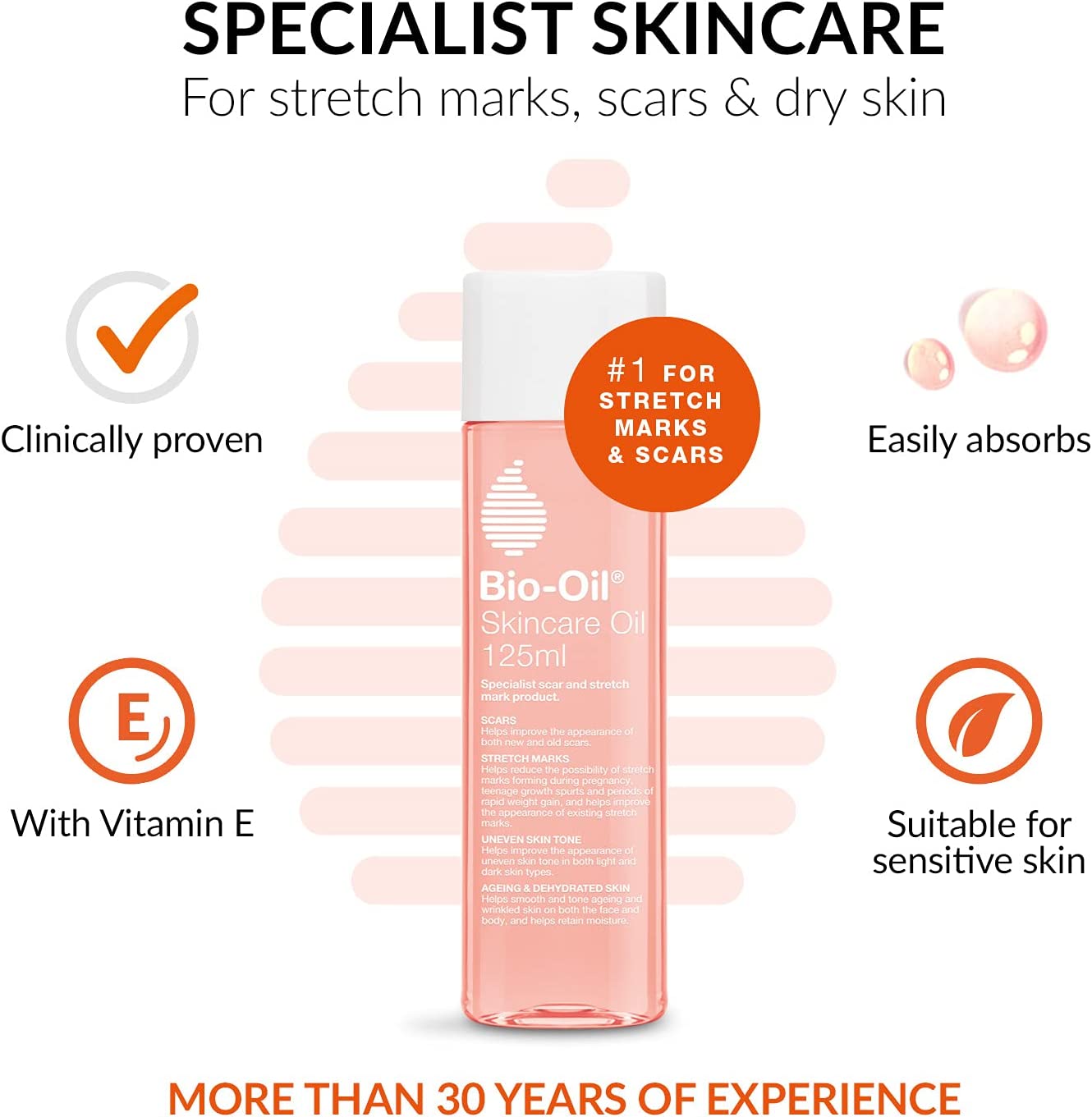 Bio-oil Skincare Oil Improve The Appearance Of Scars Stretch Marks And Skin Tone 200Ml