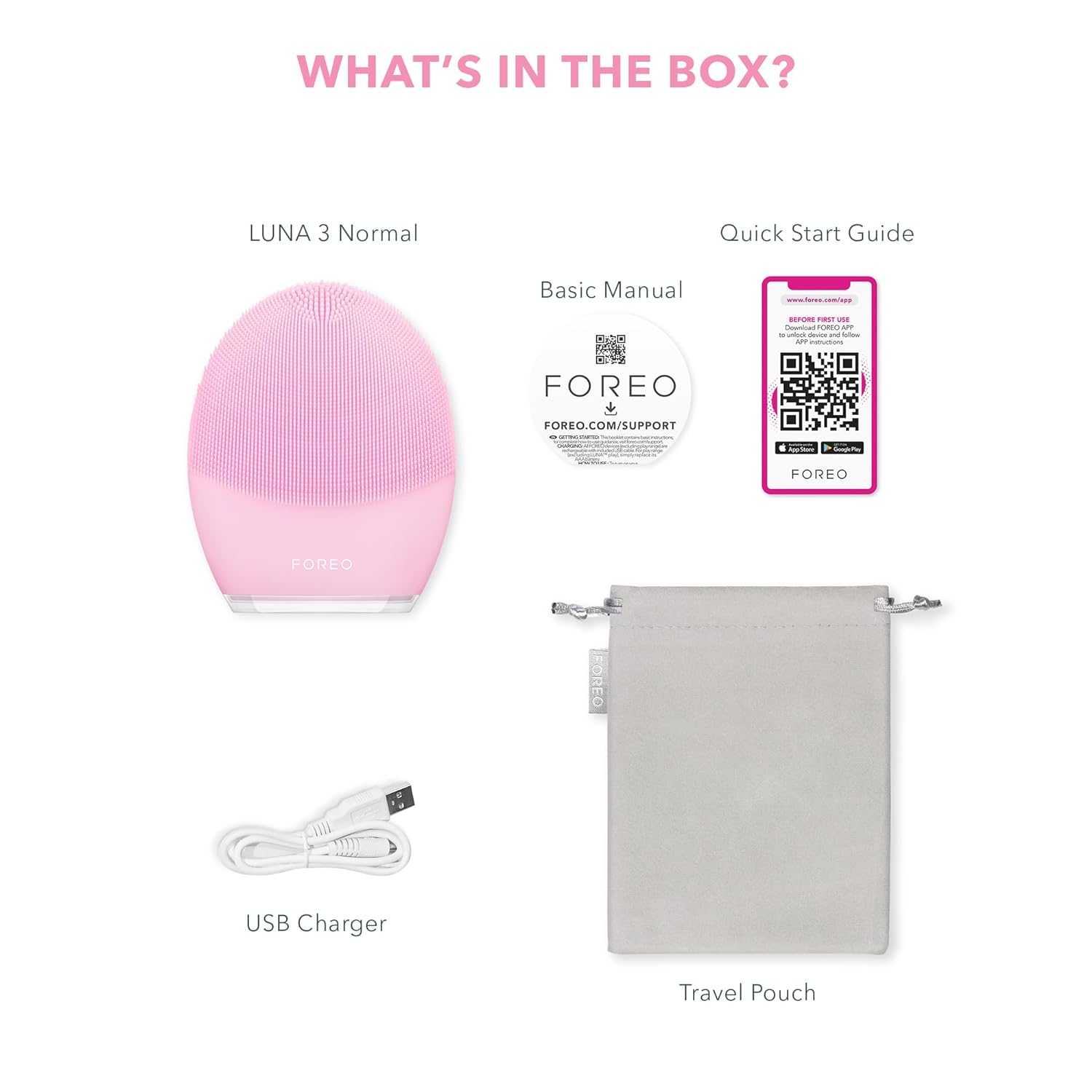 FOREO Sweden LUNA 3 Advanced Facial Cleansing Brush & Anti-Aging Massager for Normal Skin