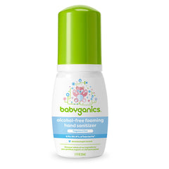 Babyganics alcohol-free foaming hand sanitizer, fragrance free, on-the-go 50ml