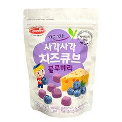 Bebest First-time Square Cheese Cubes - Blueberry Flavor 12m+ Made in South Korea