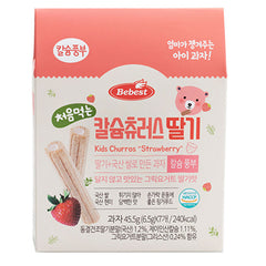 韓國 Bebest 寶寶手指棒鈣奶酥條-草莓口味 適合12個月以上