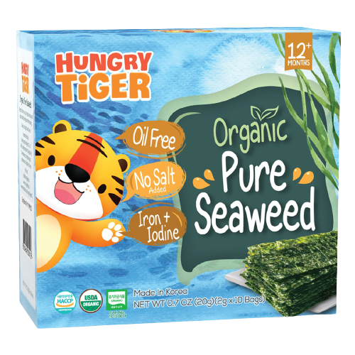 Hungry Tiger Organic Pure Seaweed 20g (2gx10Bags) 12m+