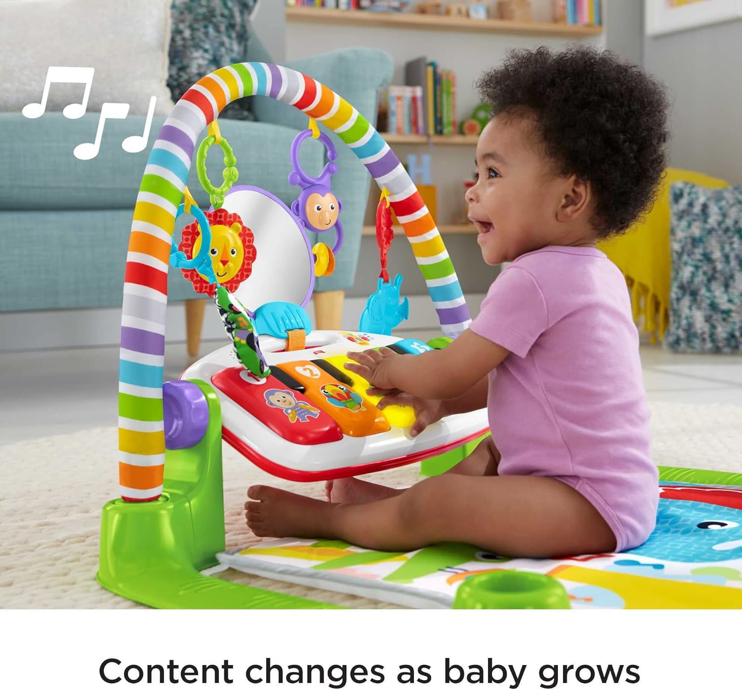 費雪牌寶寶遊戲墊踢踏鋼琴健身音樂階段學習 適用新生兒到幼兒 豪華版送禮