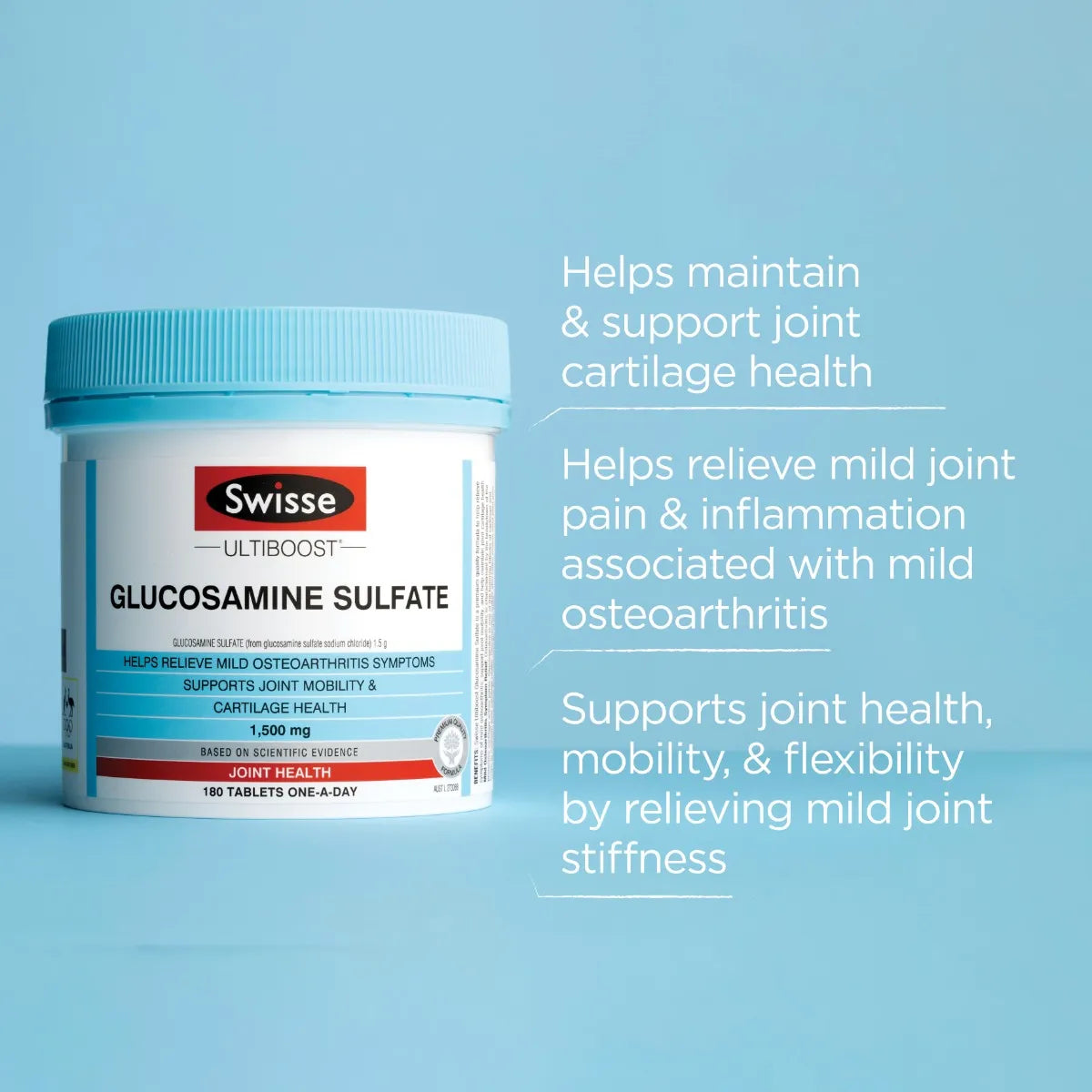 Swisse Ultiboost 葡萄糖胺硫酸鹽支持關節健康 1500毫克 210片
