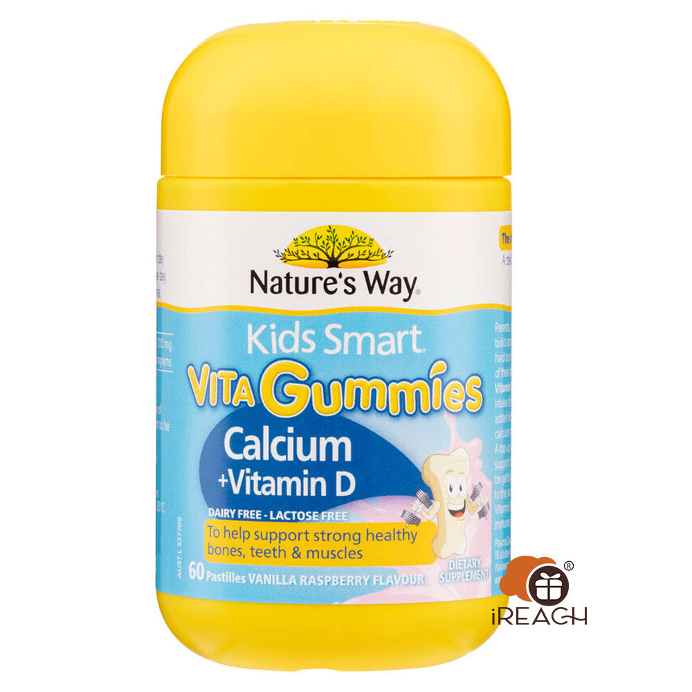 Nature's Way Kids Smart Vita Gummies Calcium + Vitamin D 60's  2-11 yrs