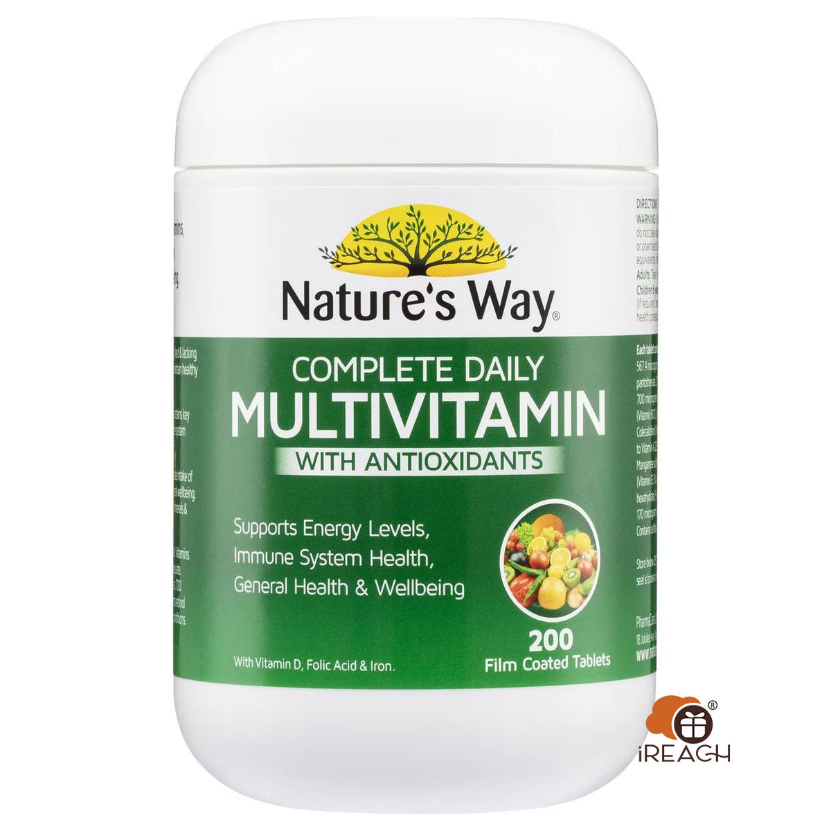 Nature's Way Complete Daily Multivitamin 200 Tablets Adults, 6+ years.