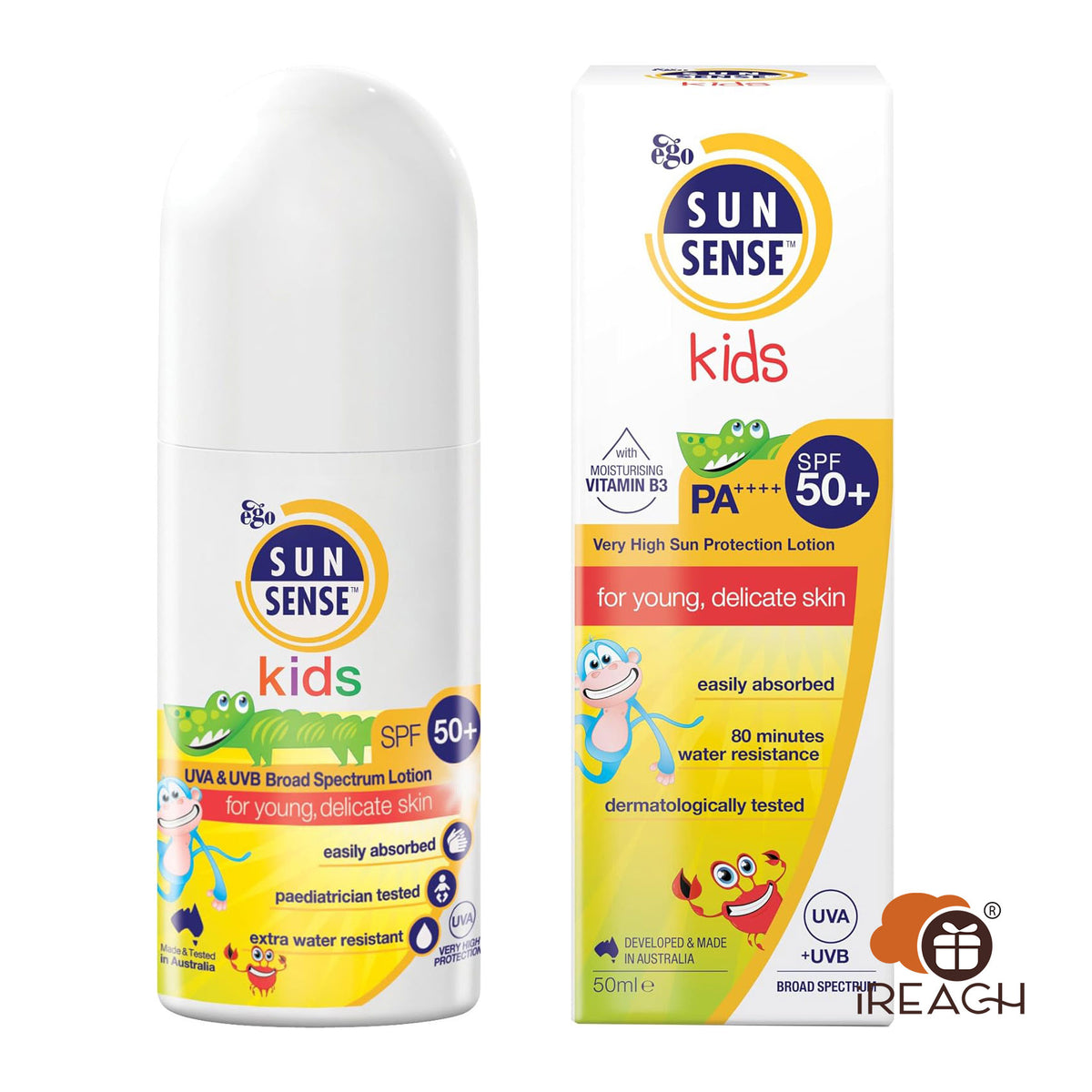 Ego SunSense Kids SPF50 + Children's Sunscreen, Transparent White 50ml 6m+