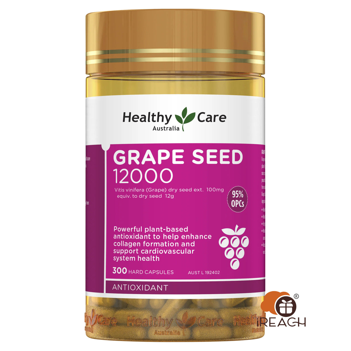 Healthy Care Grape Seed 12000 300 Capsules