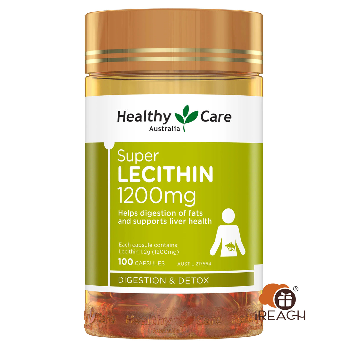 Healthy Care Super Lecithin 1200mg 100Capsules