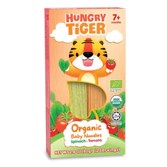 Hungry Tiger Organic Baby Noodles Spinach & Tomato 80g 7m+