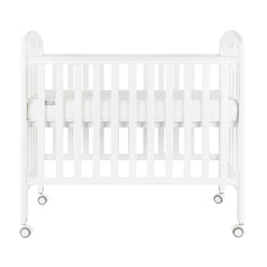 Baby Star Cozzi Baby Cot European Beech with 4" Mattress - White