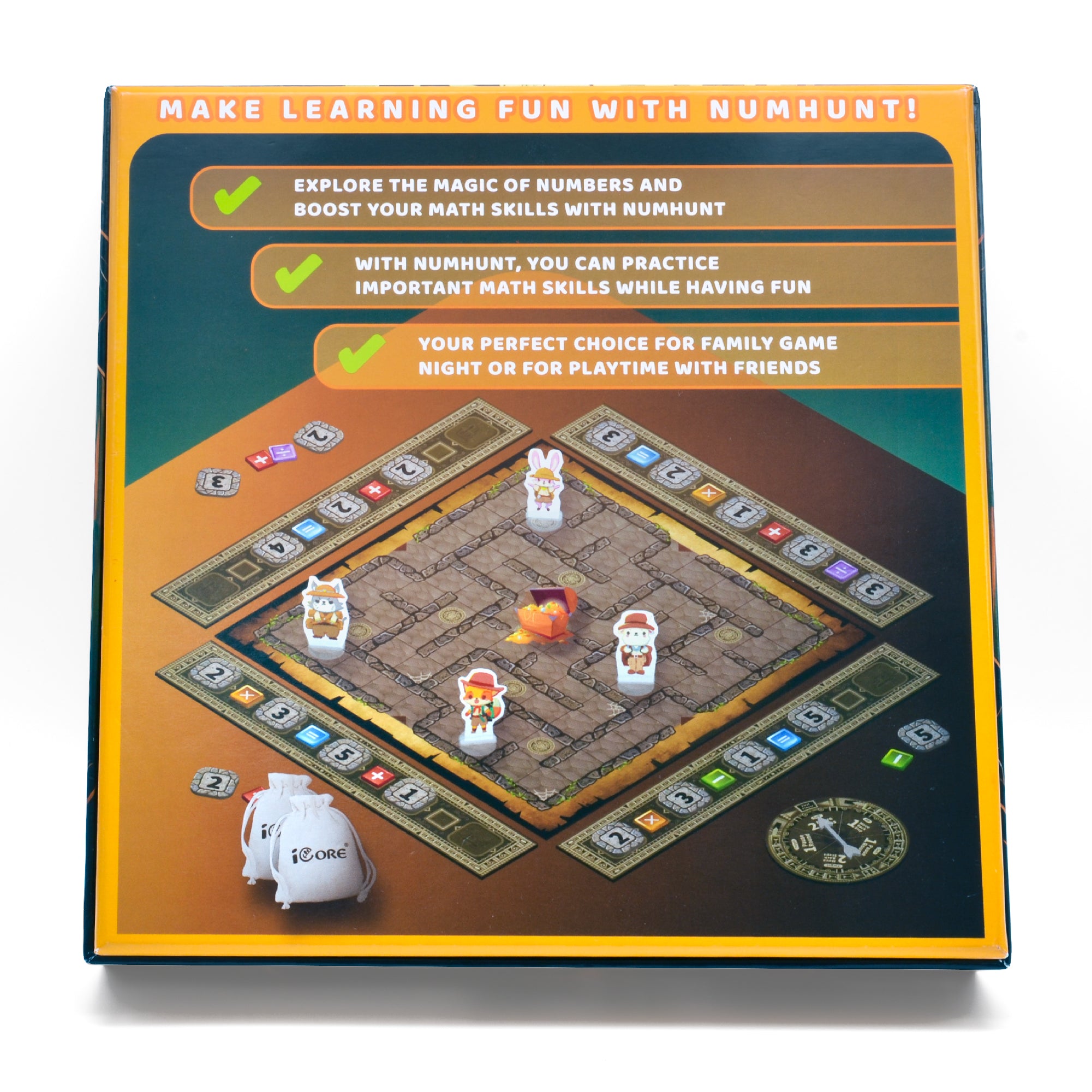 iCore Math Game Smart Learning Game for Kids 8-12y to Practice Multiplication Division Gift Idea