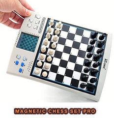 iCORE 國際象棋套裝旅行磁性國際象棋和西洋跳棋套裝棋盤遊戲,電子無壓力磁性國際象棋套裝適合兒童或成人的國際象棋套裝棋盤遊戲親子遊戲