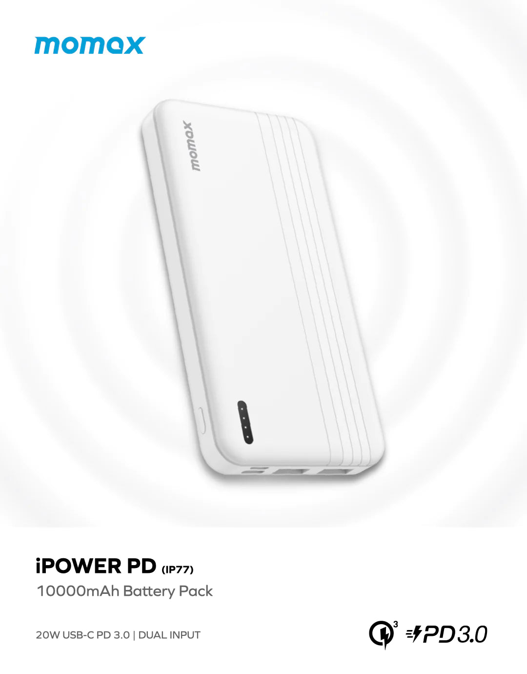 Momax iPower PD Fast Charging Power Bank 10000mAh