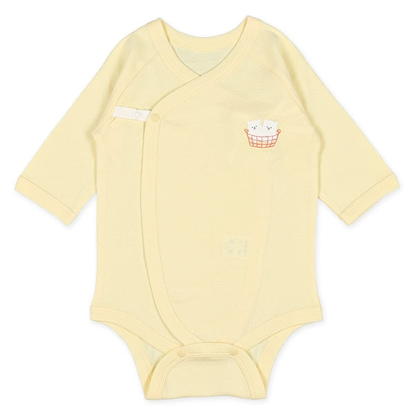 Baby Frise Long-Sleeved Bodysuits 60-70mm Teddy Bear 2P