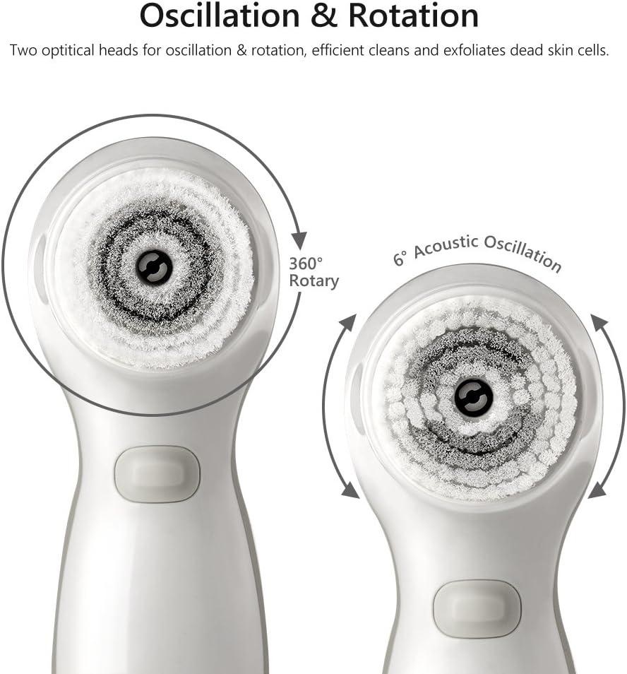 TOUCHBeauty 2-in-1 Electric Facial Cleansing Brush Rotating Oscillating Heads Authorized Goods