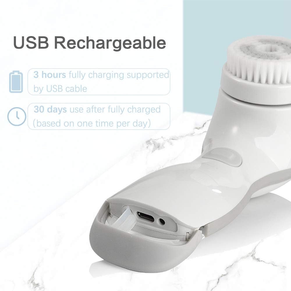 TOUCHBeauty 2-in-1 Electric Facial Cleansing Brush Rotating Oscillating Heads Authorized Goods