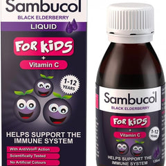 Sambucol Kids Liquid with Vitamin C 120ml-Best Before: Mar 2026