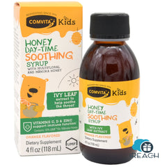 Comvita Manuka Honey Soothing Syrup for Kids,Certified UMF™ 10+ Manuka Honey  Non-GMO, Day Time 118ml